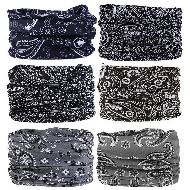 Neck Gaiter Face Cover Bandana Mask Scarf Breathable Sun Dustproof for Cycling Running Fishing Hiking