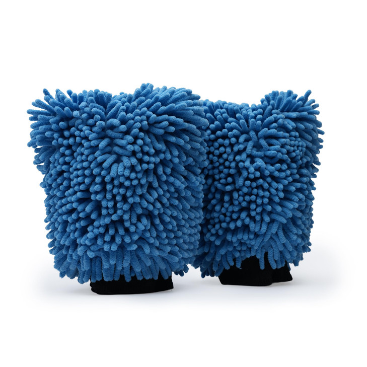 SM Arnold 2Pack UltraSoft Microfiber Chenille Wash Mitts High Absorbency Ideal for Car Detailing Home Cleaning ScratchFr