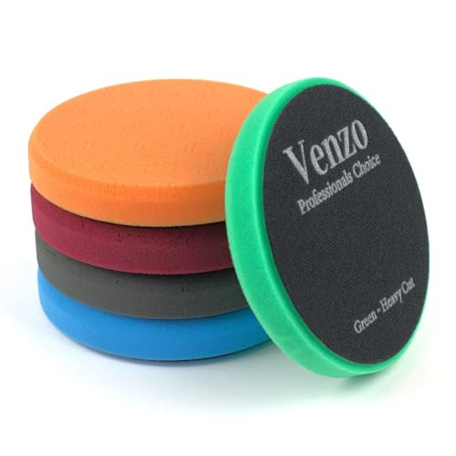 6 Inch Buffing Polishing Pads Kit 5 Pcs Foam Pads for 150mm Backing Plate Cutting Polishing Waxing Pads for RODAGA Car P