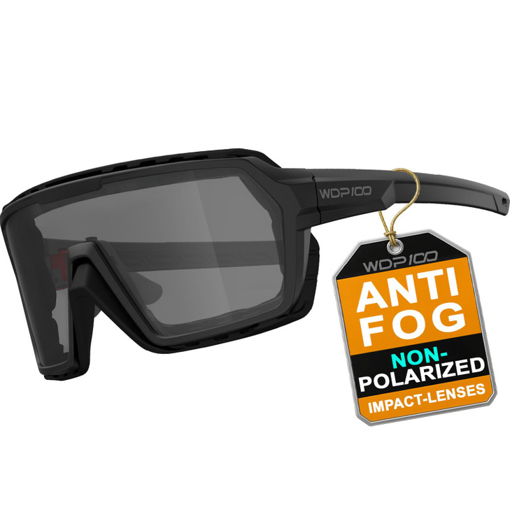 WDP100 Q38 Powersports Anti Fog Motorcycle Riding Goggles Smoke Lens Foam Padded Sunglasses ATV UTV Ski Snowboard