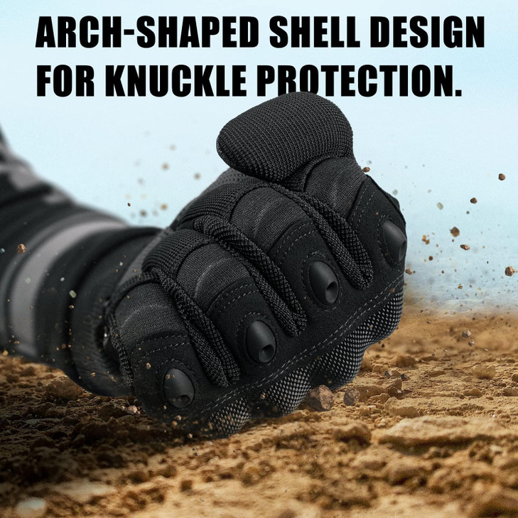 Cierto Motorcycle Gloves Men Women Mens Touchscreen Gloves with Breathable Vents with Hard Knuckle Protection Adjustable