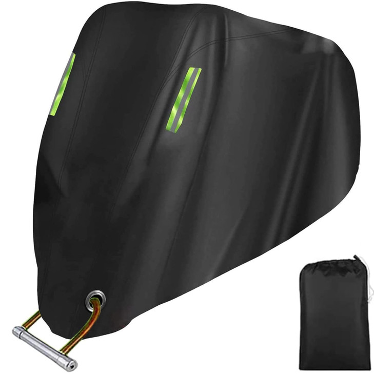 Motorcycle Cover All SeasonUniversal Weather Quality Waterproof Sun Outdoor Protection Scooter Shelter Tear Proof Night