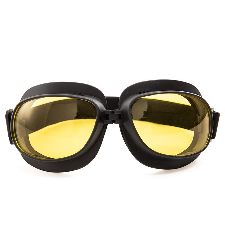 evomosa Motorcycle Goggles Vintage Pilot Goggles Retro Motocross Goggle Outdoor Eyewear Sports Glasses for Half Helmet B