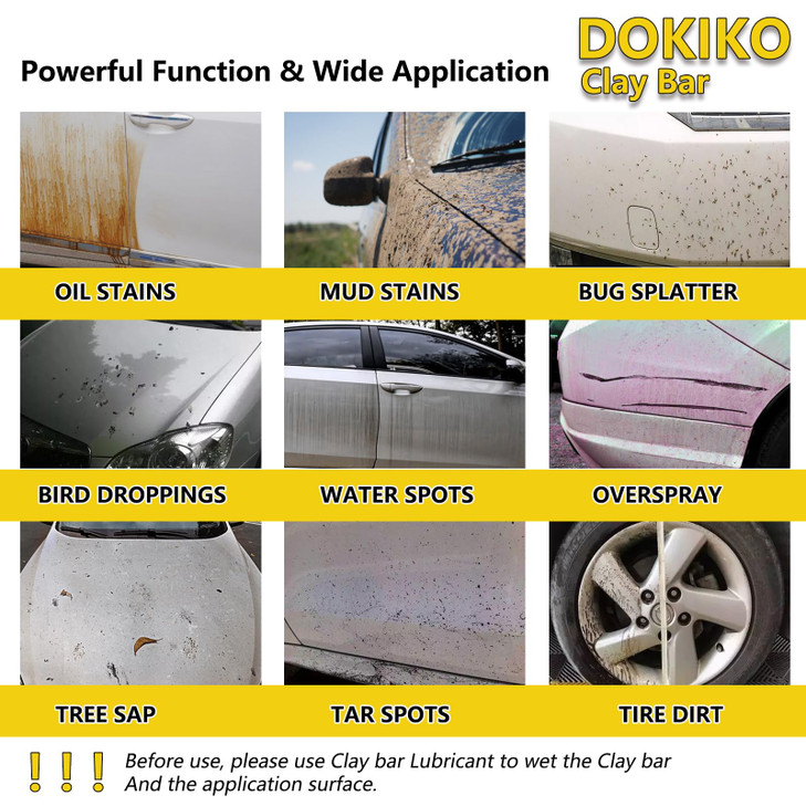 DOKIKO 8 Pack Car Clay Bars Auto Detailing Premium Magic Car Clay Bars Kit Adsorption Capacity for Car Detailing Car Was