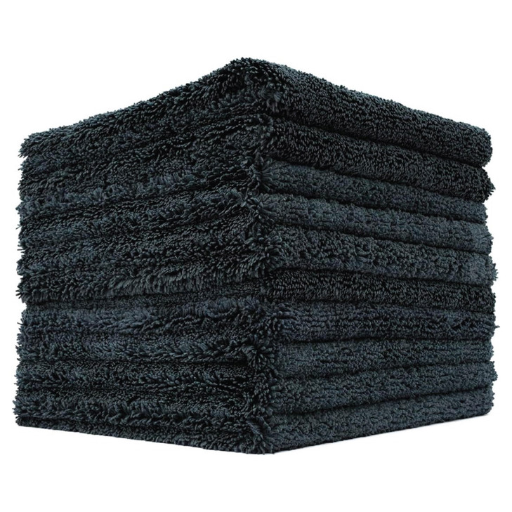 The Rag Company Creature Edgeless Auto Detailing Towels 10Pack Professional 7030 Blend DualPile Plush Microfiber Buffing