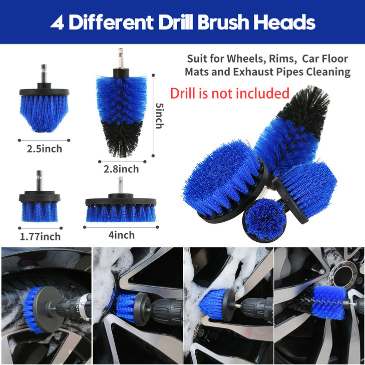 Qydipclin 45Pcs Car Detailing Kit Car Detailing Brush Set Car Wash Cleaning Kit Car Detailing Brushes Professional Car C