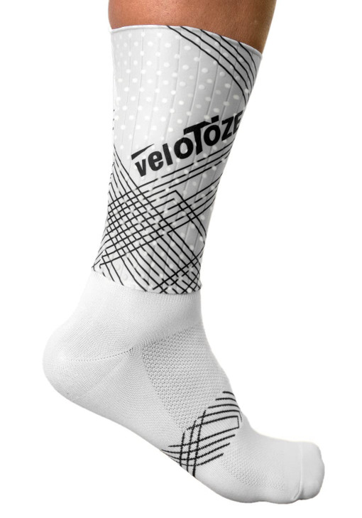 veloToze Aero Sock for Bike Racing Made with Advanced Aero Fabric UCI Compliant for Aerodynamic Advantage in Bike Races