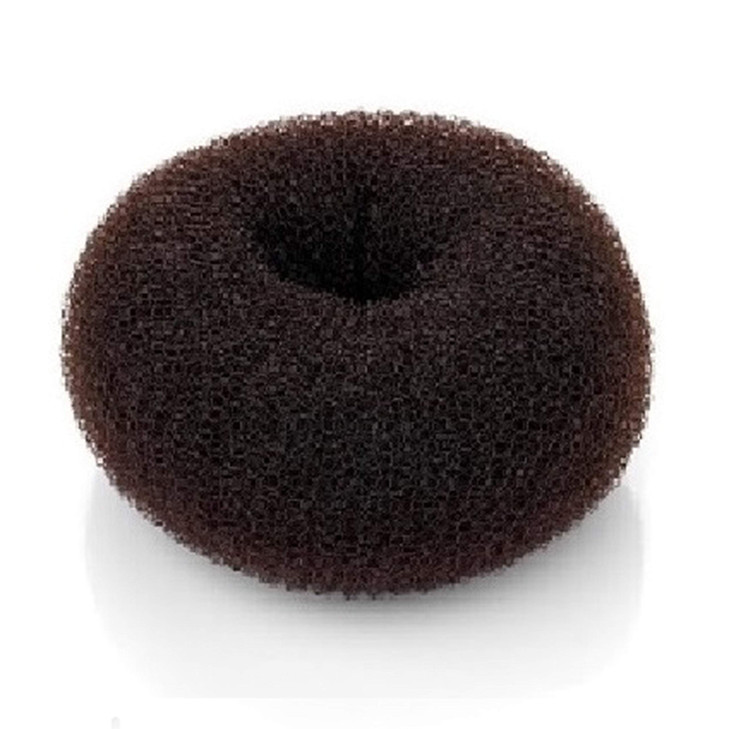 Beaute Galleria Hair Donut Bun Maker Ring Style Mesh Chignon Ballet Sock Bun (Small, Brown)