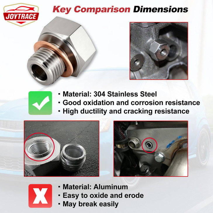 Oil Pressure Sensor Adapter for GM LS Series Engines LS1 LSX LS3 42L 43L 48L 53L 60L 62L M16 15