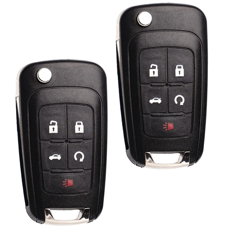 MechanMagic Flip Key Fob Replacement Fits for Chevy Equinox Camaro 20102019 Cruze Malibu Impala Sonic GMC Terrain Buick