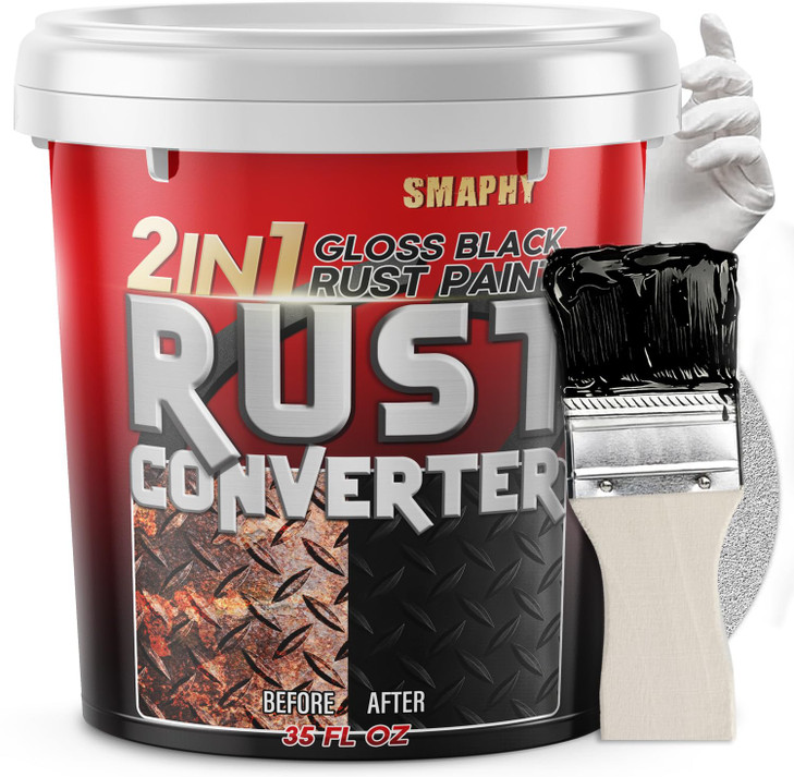 Rust Converter for Metal Stops Prevents Corrosion on Metal Rust Converter Paint Inhibitor for Cars Trucks Trailers Marin