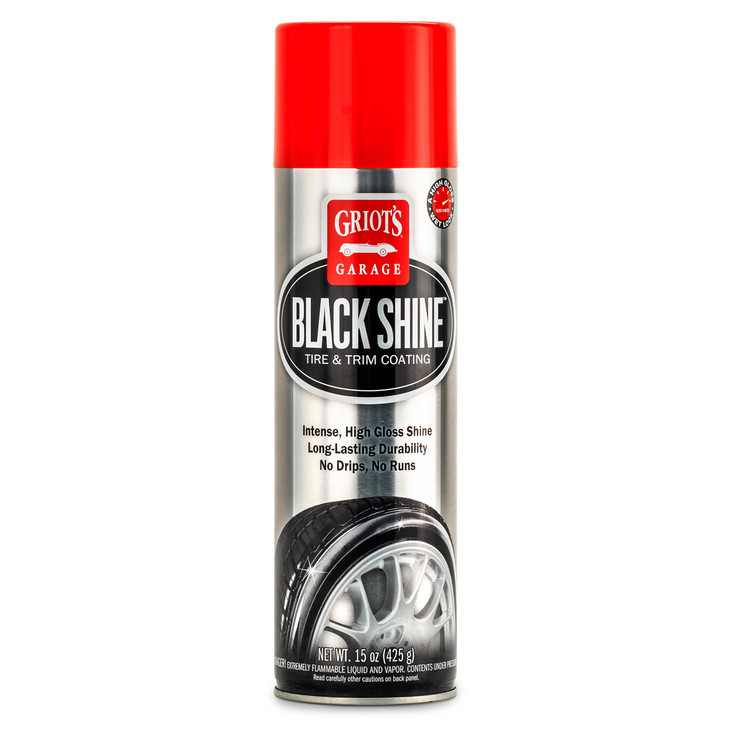 Griots Garage Black Shine Tire and Trim Coating WaterResistant Dressing Provides a HighGloss Finish Rain and UV Protecti