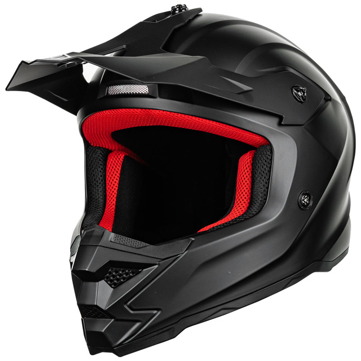 ILM Youth ATV Helmet Kids Dirt Bike Motocross BMX Off Road Motorbike Go Kart Casco DOT ECE Model Z705 Matte Black M