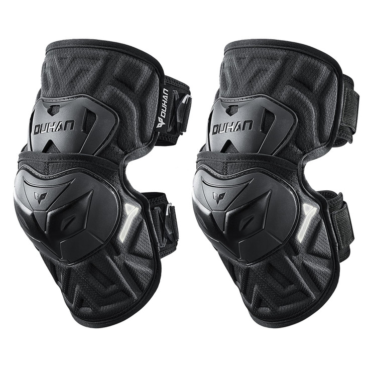 DUHAN Motorcycle Knee Pads Adjustable Motorcycle Knee Shin Guards Protector Gear for MotorcycleMotocrossMTBRacingSkating