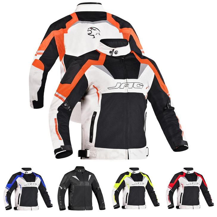 JAG JAG Mesh Motorcycle Biker JacketCE Level 1 Armor Motorbike Jacket MenHigh Visibility Riding Jacket with Armor US Alp