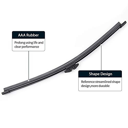 Rear Wiper Blade Fits 20132023 Ford Escape 20112023 Explorer 20152019 Lincoln MKC Back Windshield Wiper Blade MIKKUPPA R