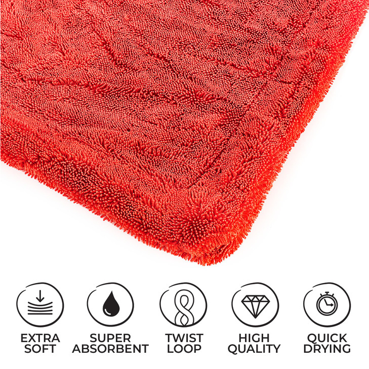 The Rag Company The 1500 Heavy Duty Car Drying Towel Perfect for Trucks Commercial Vehicles RVs Boats and More Premium 7