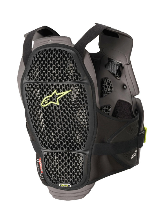 Alpinestars A4 Max Roost Guard OffRoad Chest Protector CECertified XL2XL BlackAnthraciteYellow Fluorescent