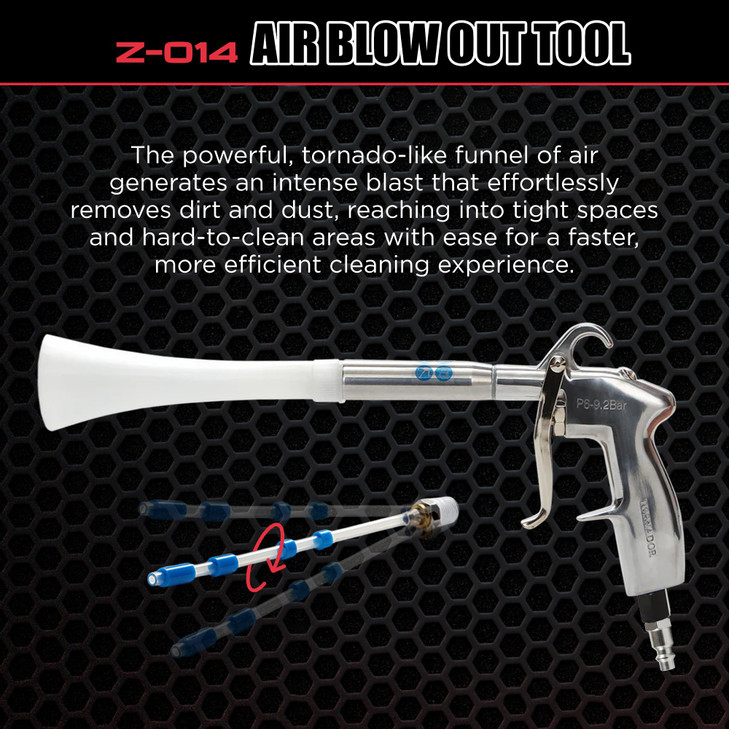 Tornador Z014 Air Blow Out Tool HighPerformance Air Blower for Fast Car Detailing Quickly Cleans Dries HardtoReach Areas