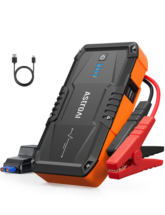 AstroAI S8 Car Battery Jump Starter Car Jumper Starter Battery Pack for Up to 60L Gas 30L Diesel Engines 12V Portable Ju