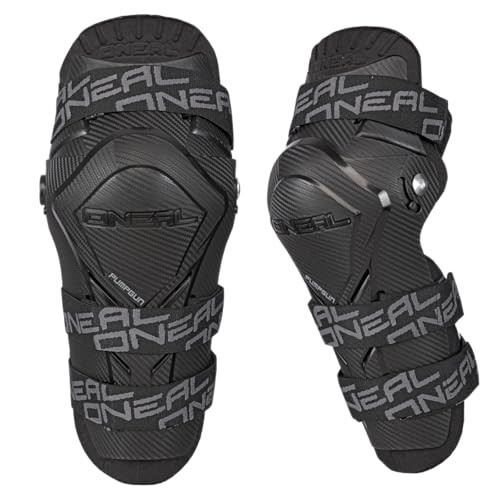ONEAL Mens Pump Gun MX Knee Guard Carbon LookBlack One Size