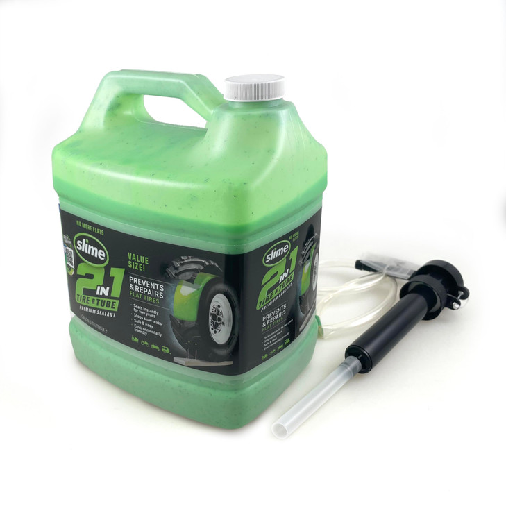 Slime 10207 2in1 Tire Tube Sealant Puncture Repair Sealant 2in1 Premium Prevent and Repair Suitable for All OffHighway T