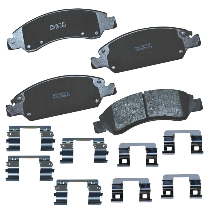 Bendix Premium SBC1363 Ceramic Front Brake Pads for select Cadillac Escalade ESV EXT XTS Chevrolet Avalanche Cheyenne Ex