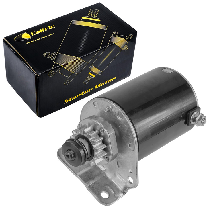 Caltric Starter Compatible With John Deere Tractor La100 La105 La110 La115 La125 14 Teeth Improved Steel Gear