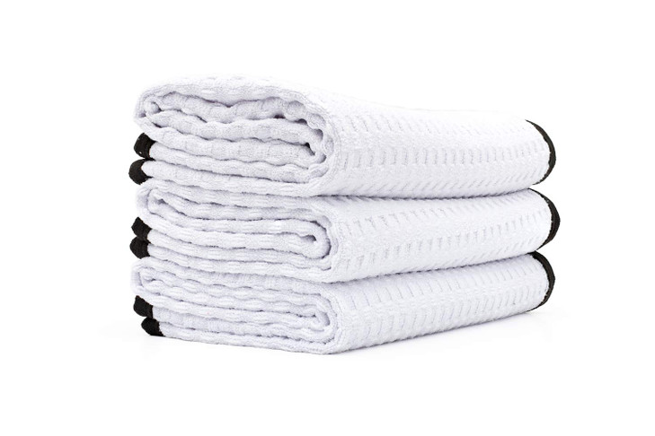 The Rag Company Dry Me A River Professional Korean 7030 Blend Microfiber WaffleWeave Drying Detailing Towels Soft Suede