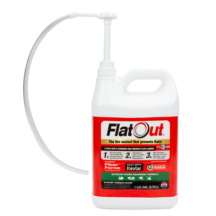 Flat Out Off Road Tire Sealant Outdoor Power Equipment Formula with Valve Core Tool Prevents Flat Tires Fix a Flat Tire