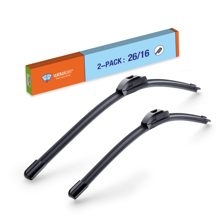 WOWIPER OEM 2616 UJHook Automotive Replacement Windshield Wiper Blades for My Car Superior AllSeason Front Windshield Wi