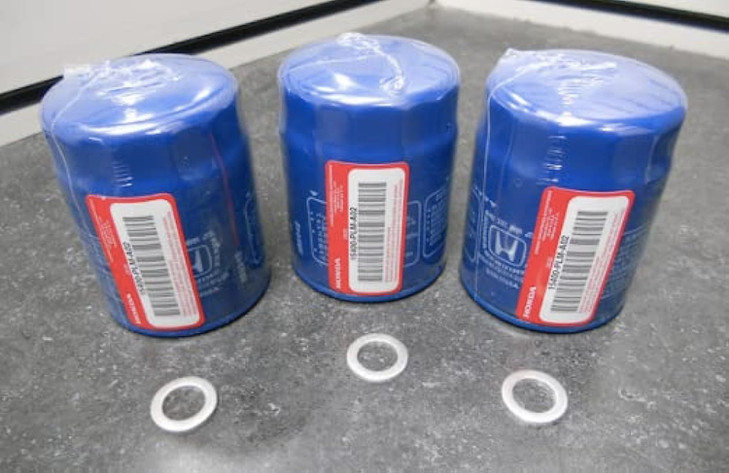 Genuine Honda Acura Engine Oil Filter Washers 15400PLMA02 Set Of 3