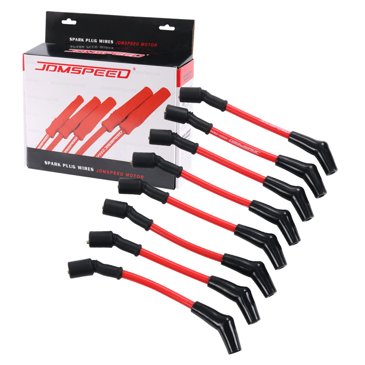 JDMSPEED New Heat Spark Plug Ignition Wires Set 105mm Replacement for LSx LS1 LS2 LS3 LS6 LS7