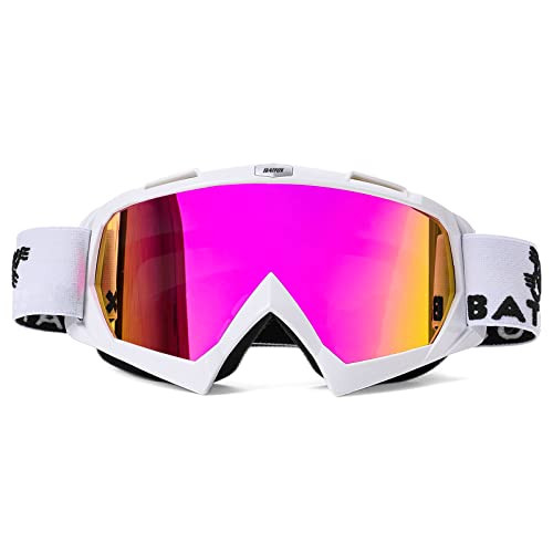 BATFOX Dirt Bike ATV Goggles Motorcycle Gear Riding Motocross Dirtbike 4Wheeler MX DH Accessories Goggles Glasses for Me