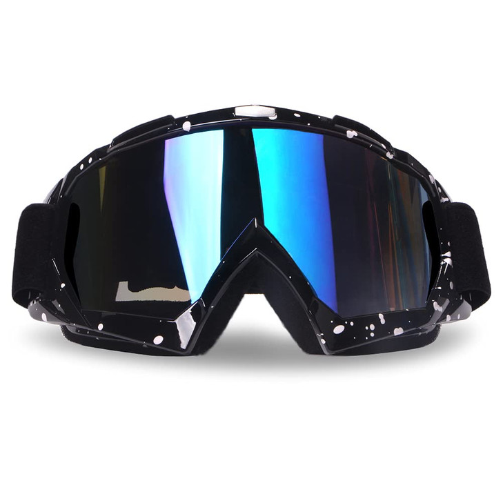 4FQ Motorcycle Goggles Dirt Bike Goggles Windproof ATV Dustproof Racing GogglesScratch Resistant Ski Goggles Protective