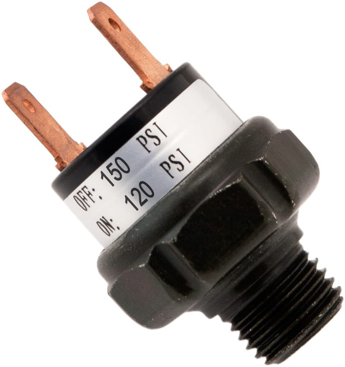 Vixen Horns 120150 PSI Air Pressure Switch Tank Mount Type 14 NPT 12V24V for TrainAir Horn VXA7150