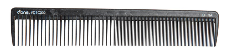 Diane Silicone Basin Comb, Black, 8.5"