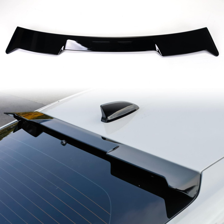 Rear Roof Spoiler Wing Compatible with Honda Civic 2022 2023 2024 2025 Hatchback Glossy Black11th Civic Rear Roof Window
