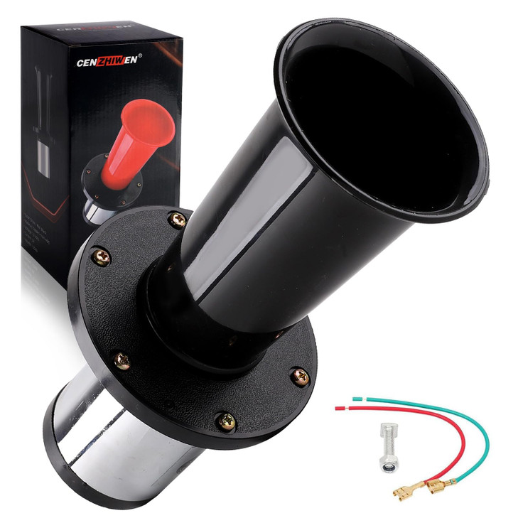 OOGA Air Horn 12V 110dB Aooga Ahooga Horn Complete Kit Antique Classic Vintage Old Car Sound for Hot Rod Model T Golf Ca