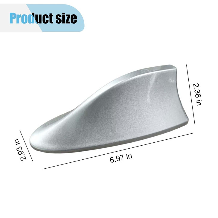 Car Shark Fin Antenna Cover Plastic Automotive Signal Roof Aerial Cover with Adhesive Tape Universal Roof Mount Antenna