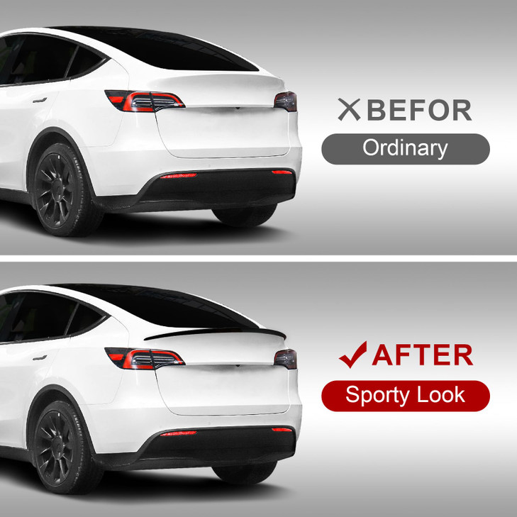 Suemoss Spoiler Fit for Tesla Model Y 20202024 Upgrade ABS Material Rear Spoiler Wing OEM Rear Trunk Lip Model Y Accesso