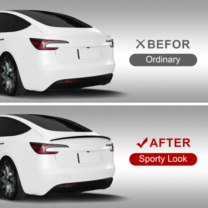 Suemoss Spoiler Fit for Tesla Model 3 2024 2025 Upgrade ABS Material Rear Spoiler Wing OEM Rear Trunk Lip Model 3 Highla