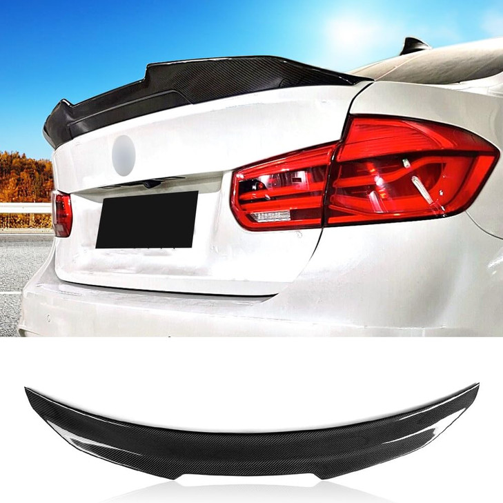 YoCenSe Real Carbon Fiber F80 F30 Spoiler Fitment for 20132018 3 Series F30 Sedan F80 M3 Sedan PSM Style