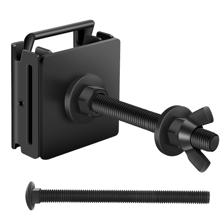 E Track Spare Tire Holder Mount Upgraded ETrack Double Fittings Spare Wheel Carrier for Enclosed Trailers Garages Truck