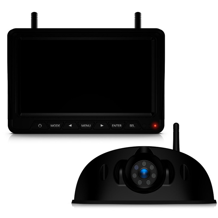 Fookoo HD 1080P 7 Wireless RV Backup Camera System for Furrion PreWired RV Truck Camper 7 IPS DVR Monitor Rear View Came