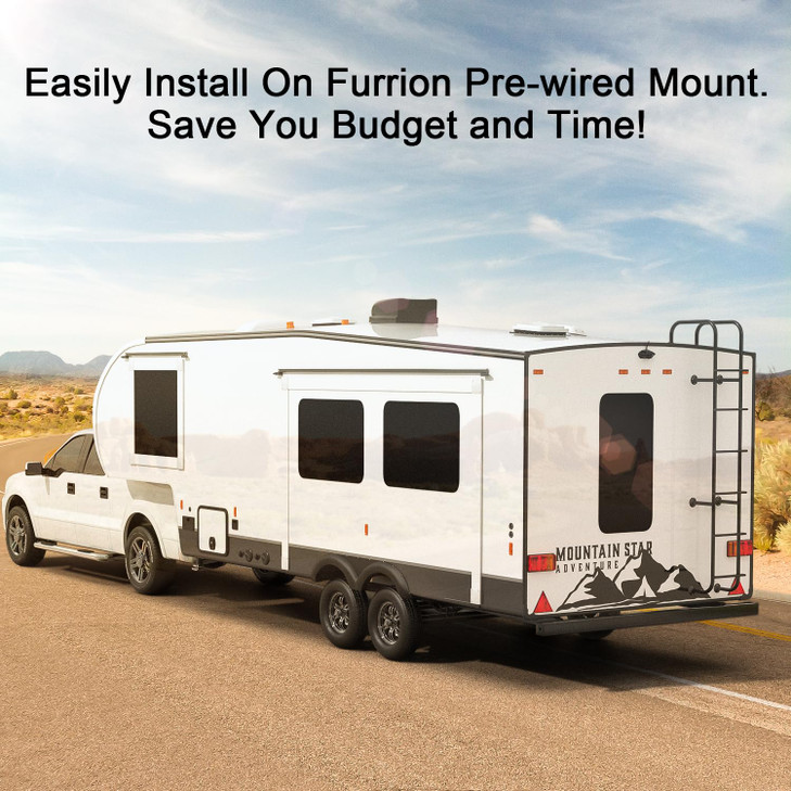 Fookoo HD 1080P 7 Wireless RV Backup Camera System for Furrion PreWired RV Truck Camper 7 IPS DVR Monitor Rear View Came