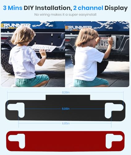 AUTOVOX Solar Wireless Backup Camera5 HD 1080P Monitor3 Mins DIY Installation 5000 mAh Battery Powered Solar Back Up Cam