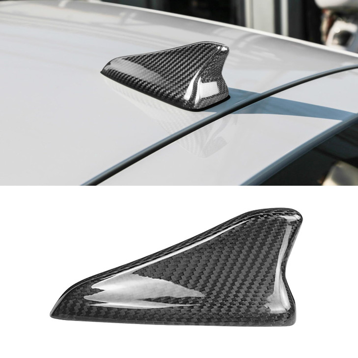 BLAKAYA Compatible with Antenna Cover Shark Fin Trim Hood Real Carbon Fiber Automotive Roof Aerials for Kia Stinger 2018