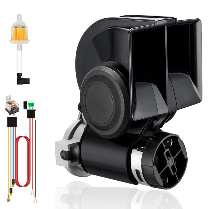 Train Horn for Car banhao 12V 150db Loud Truck Horn Electric Snail Air Horn Kit with Relay Harness for Vehicles Motorcyc