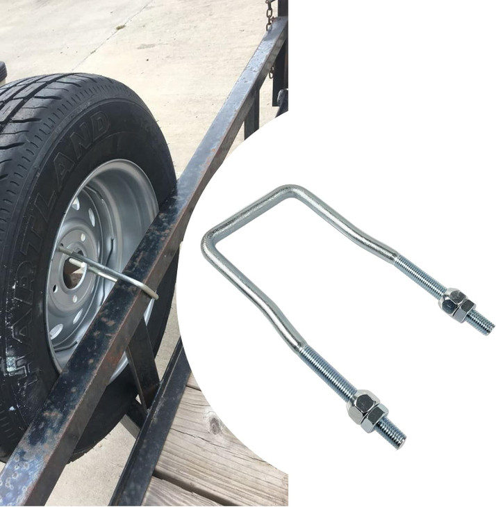 ZWanPing Trailer Spare Tire MountSpare Tire Mount for Utility TrailerU Bolt Carrier Holder Fit for Side 4 or 5 Lug Fit F